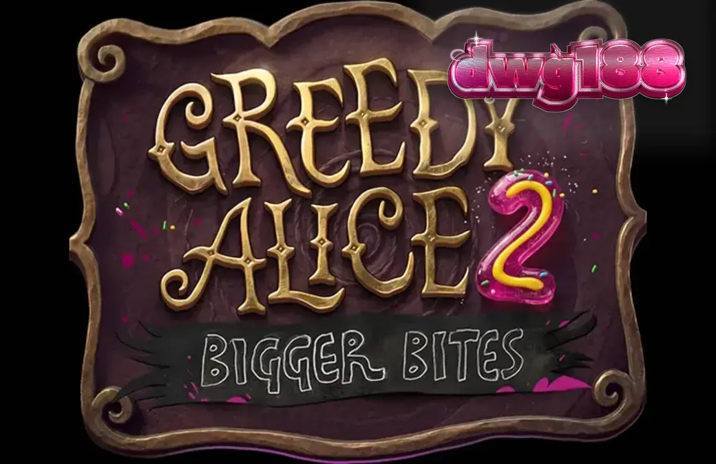 Tampilan visual slot Greedy Alice 2: Bigger Bites dengan nuansa steampunk yang kelam